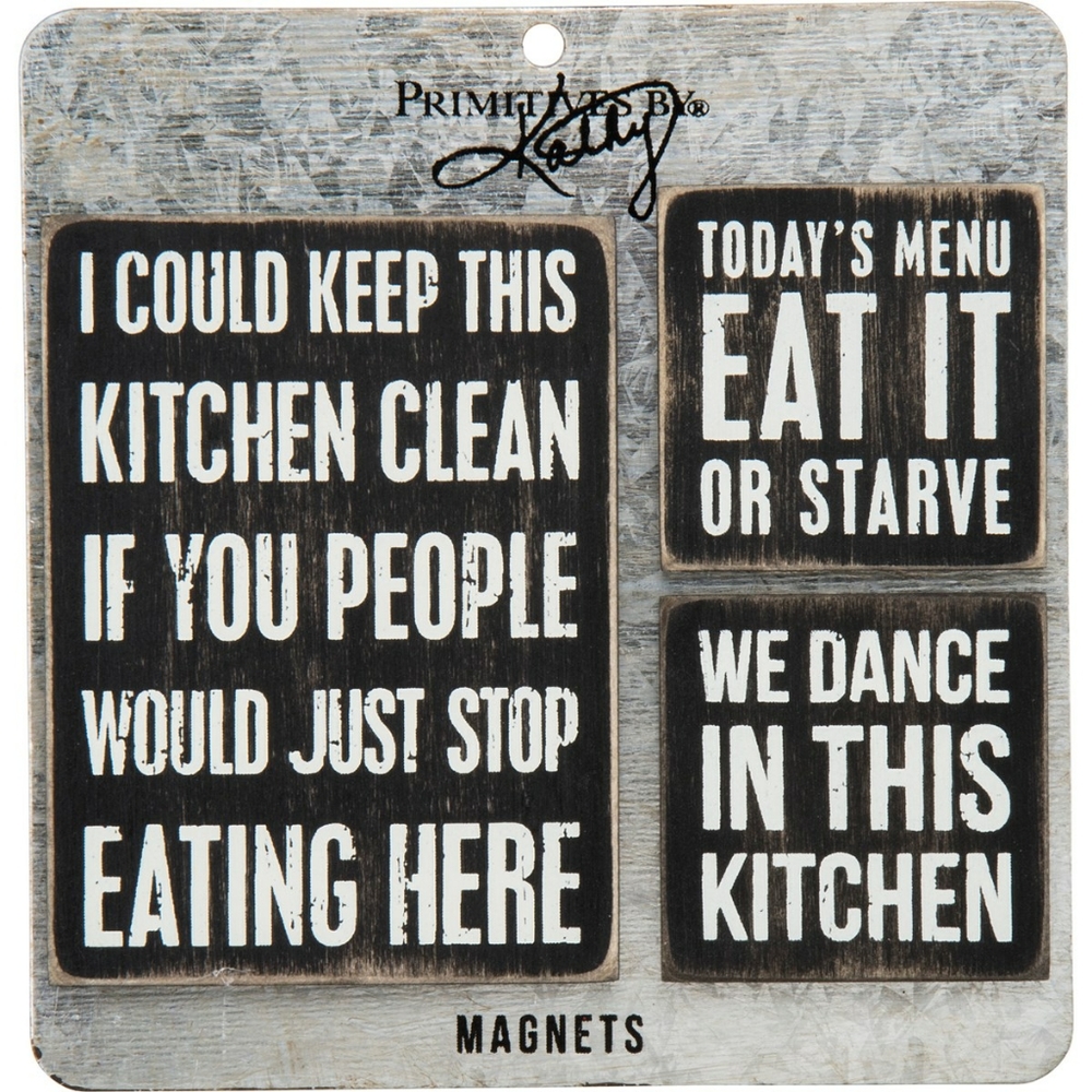 NWT Primatives By Kathy Magnet Set - Kitchen